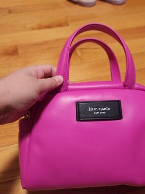 kate spade New York Hot Pink Puffed Satchel